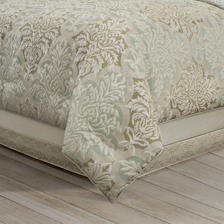 Anastasia Aqua 4 Piece Comforter Set Comforter Sets By J. Queen New York