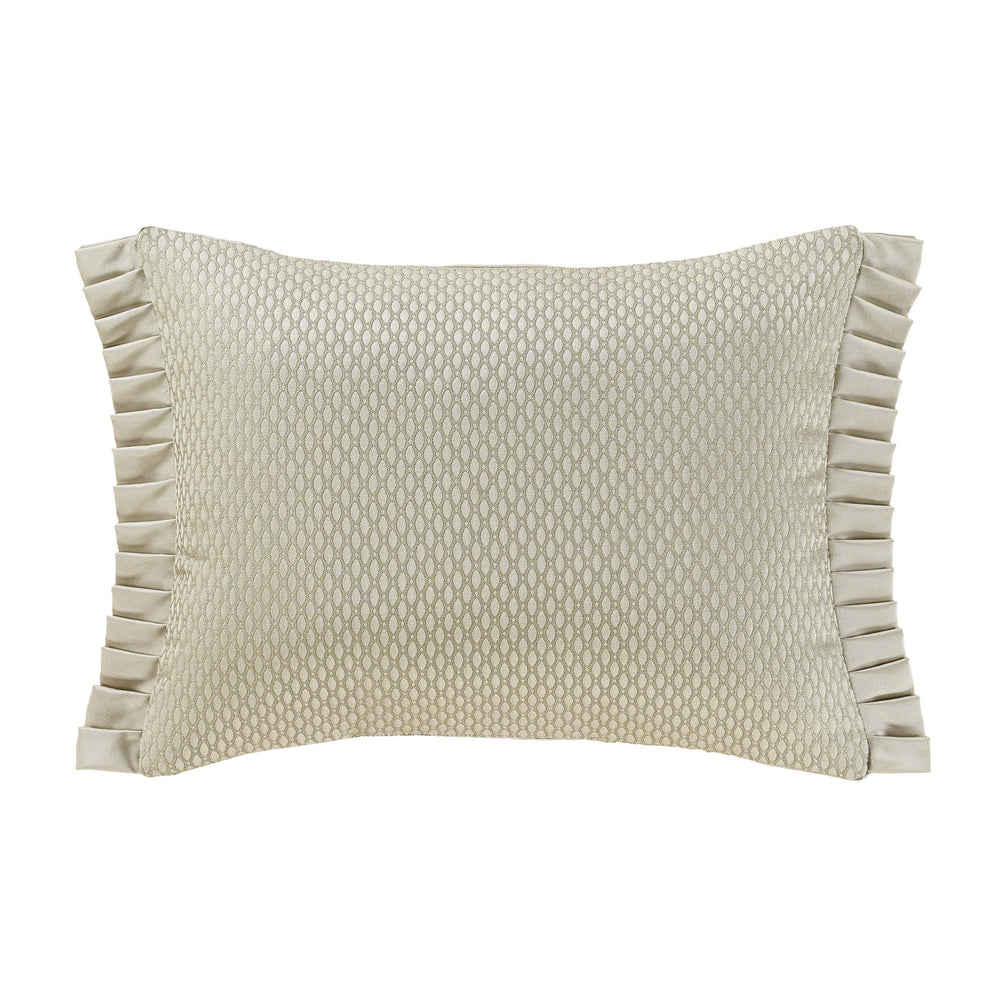 Anastasia Aqua Boudoir Decorative Throw Pillow 20" x 15" Throw Pillows By J. Queen New York