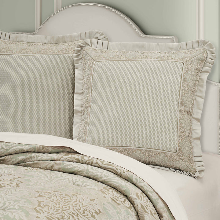 Anastasia Aqua Euro Sham Euro Sham By J. Queen New York