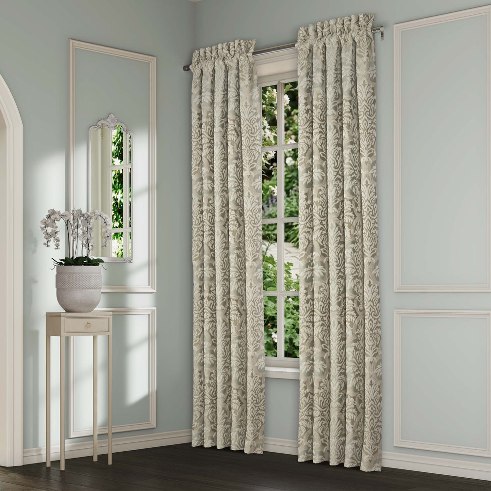 Anastasia Aqua Window Panel Pair Window Panels By J. Queen New York