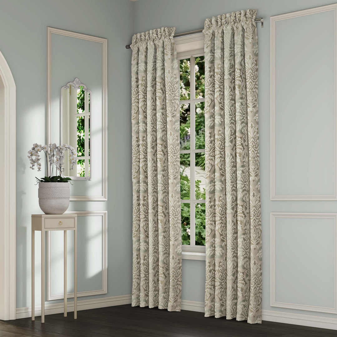 Anastasia Aqua Window Panel Pair Window Panels By J. Queen New York