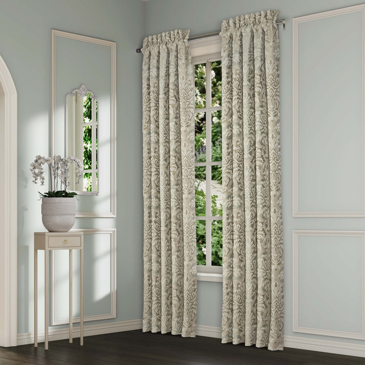 Anastasia Aqua Window Panel Pair Window Panels By J. Queen New York