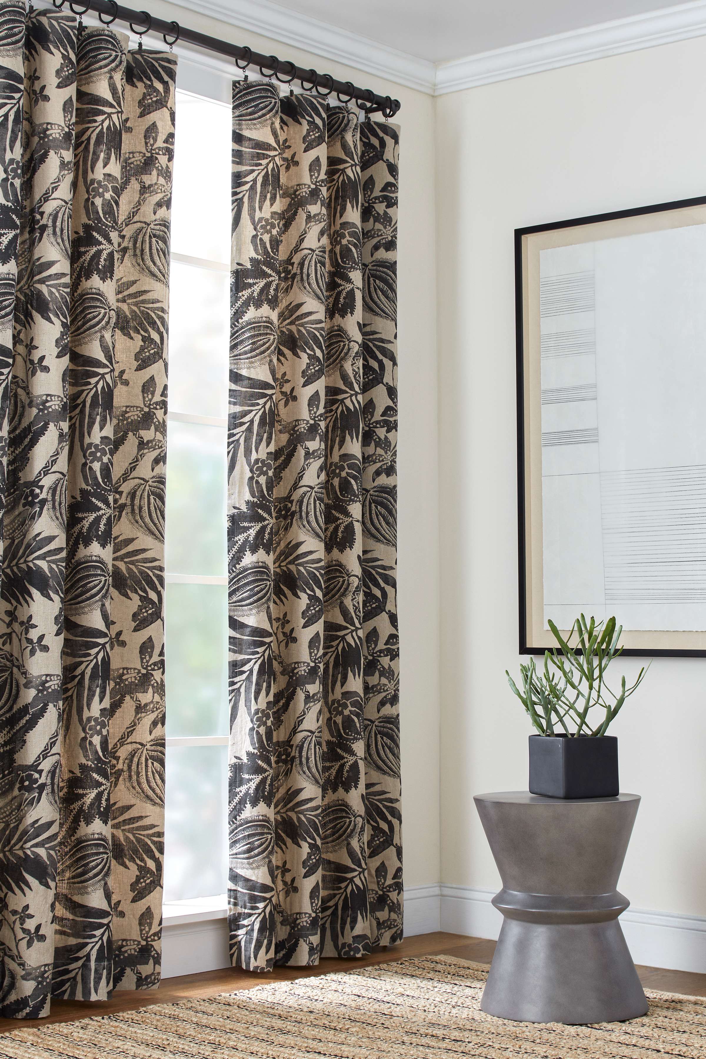 Antigua Linen Curtain Panel - Thumbnail 2