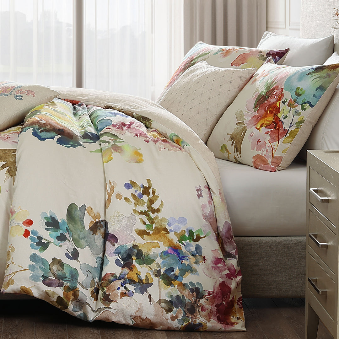 Bebejan Antique Flowers Ivory 5 Piece Reversible Comforter Set Comforter Sets By Bebejan®