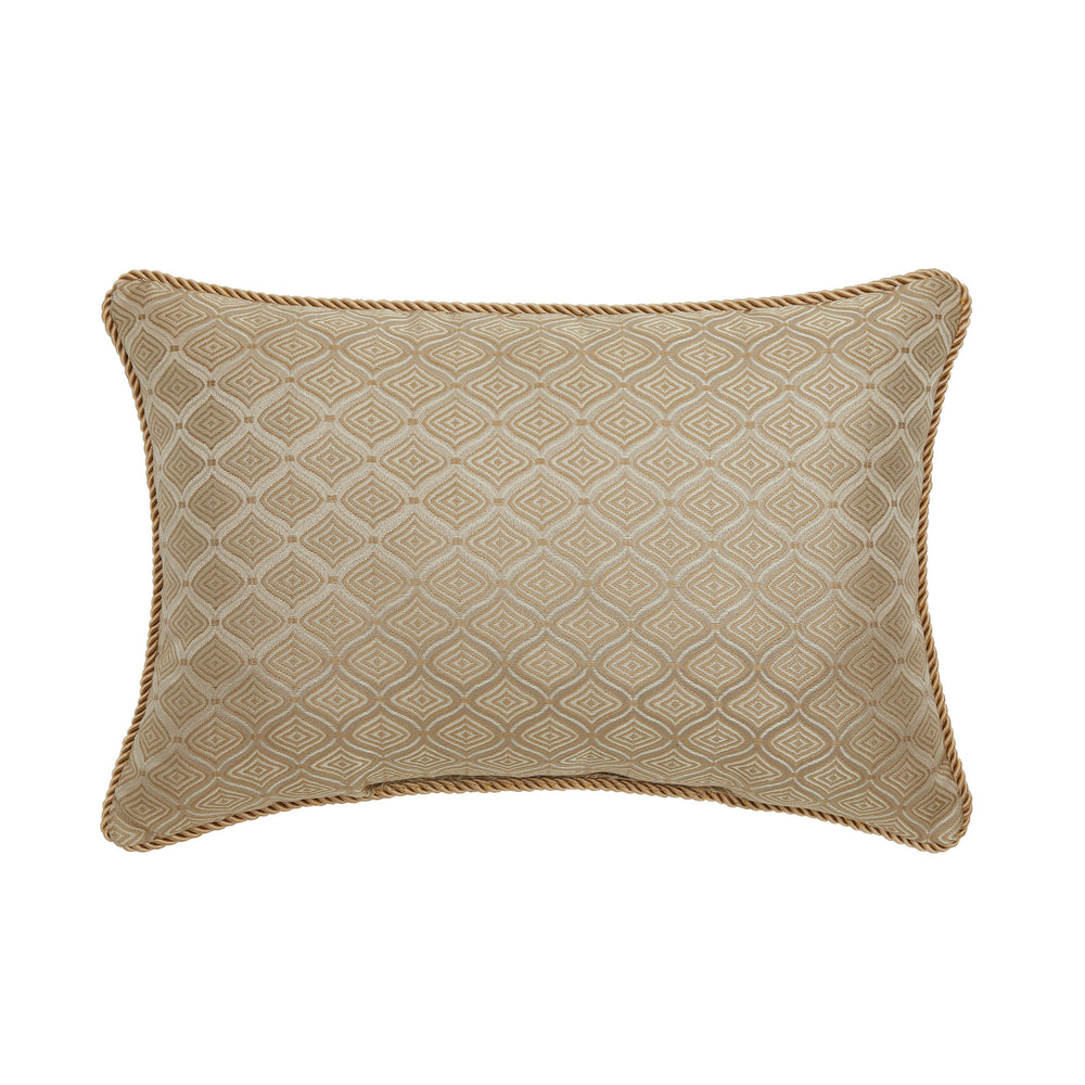 Anya Gold Oblong Decorative Throw Pillow 18" x 12" Throw Pillows By Waterford