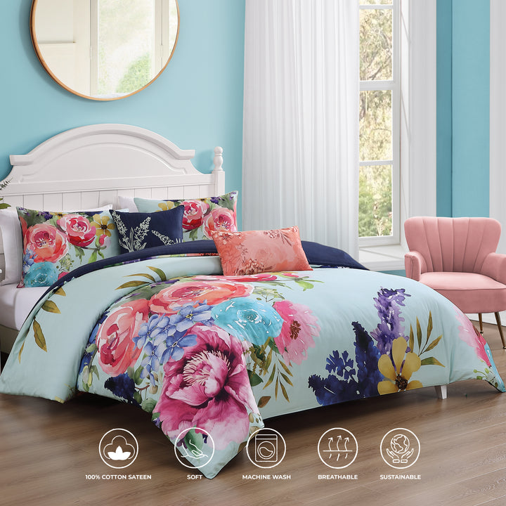 Bebejan Aqua Fiesta 5 Piece Reversible Comforter Set Comforter Sets By Bebejan®