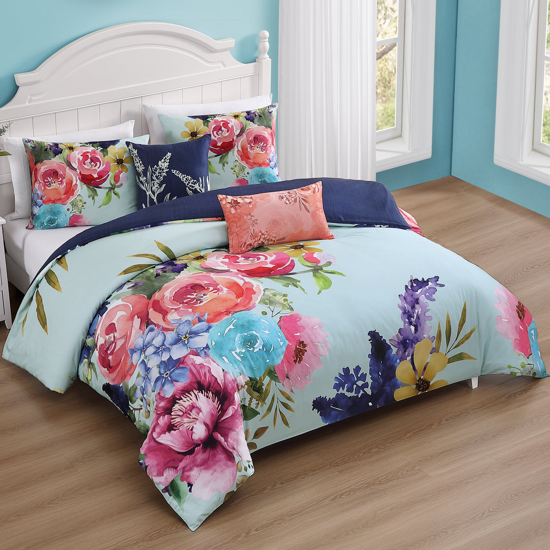 Bebejan Aqua Fiesta 5 Piece Reversible Comforter Set Comforter Sets By Bebejan®