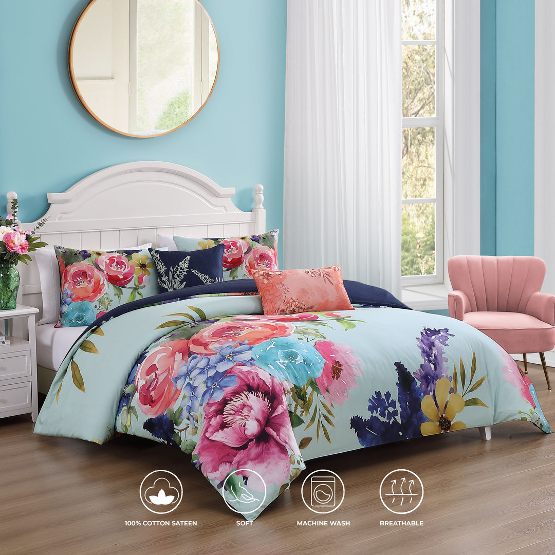 Bebejan Aqua Fiesta 5 Piece Reversible Comforter Set Comforter Sets By Bebejan®