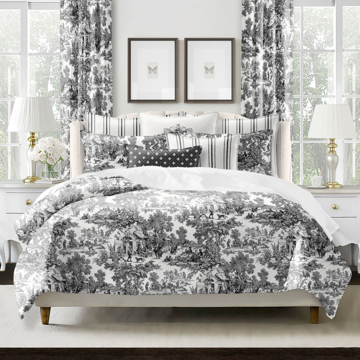Au Village Toile Ebony 8 Piece Coverlet Set Coverlet By Colcha Linens