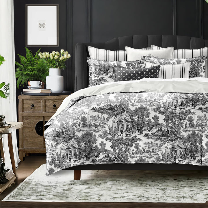 Au Village Toile Ebony 8 Piece Coverlet Set Coverlet By Colcha Linens