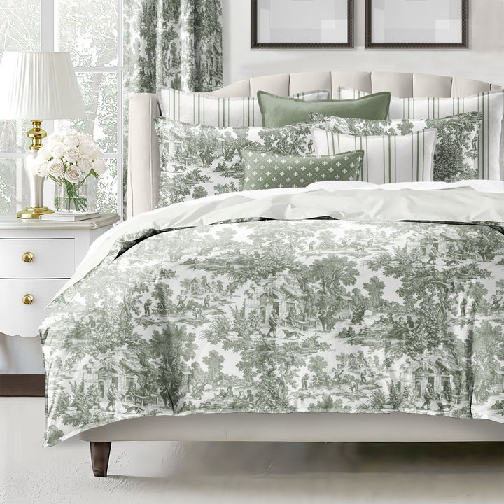 Au Village Toile Sweet Grass 8 Piece Coverlet Set Coverlet By Colcha Linens