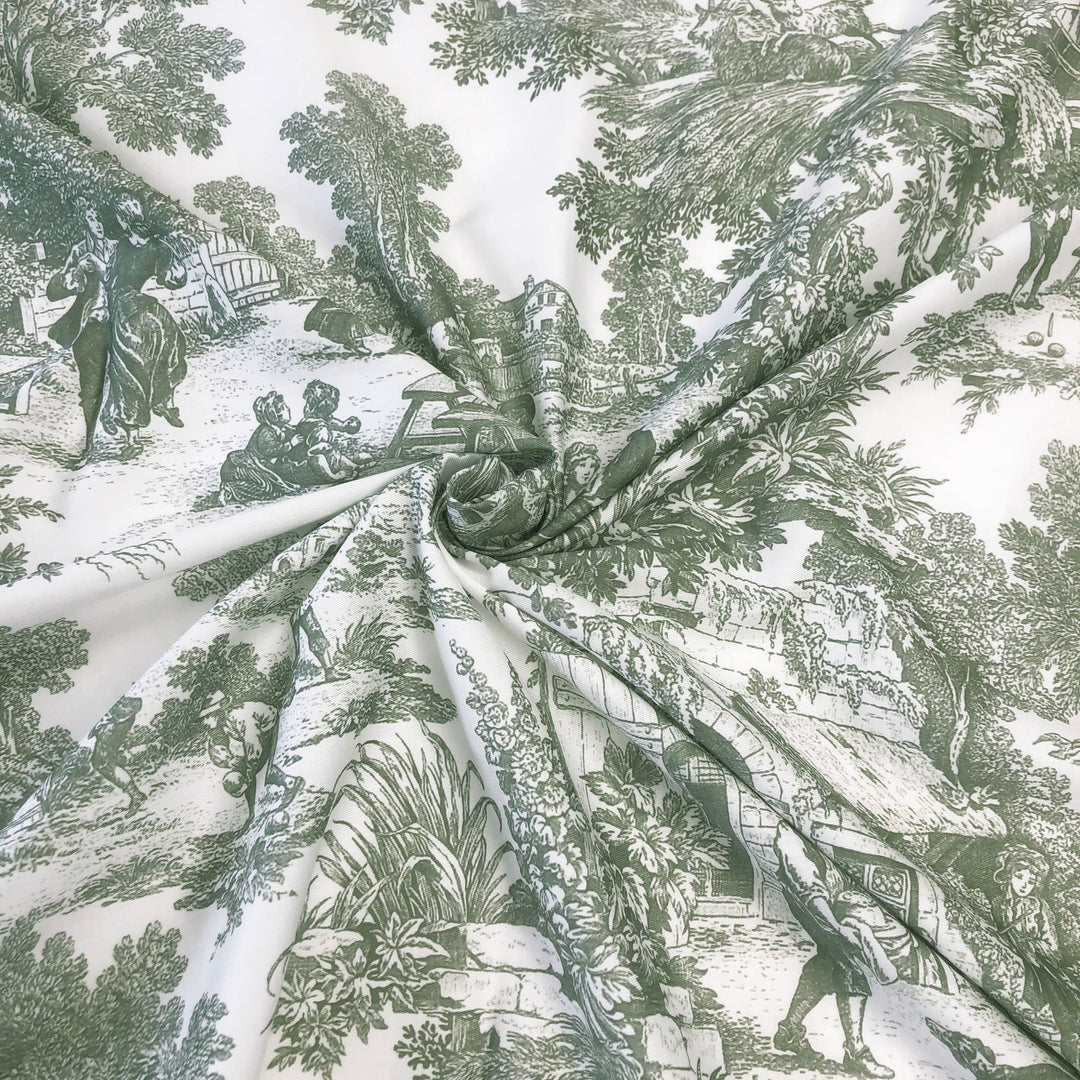 Au Village Toile Sweet Grass 8 Piece Duvet Cover Set Duvet Covers By Colcha Linens