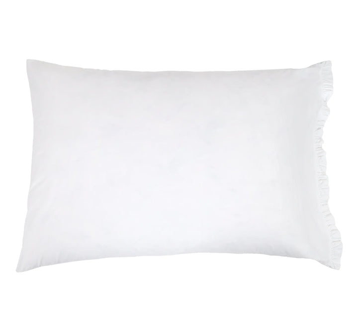 Audrey Ruffle Cotton Percale Pillowcase Set Pillowcase By Pom Pom at Home