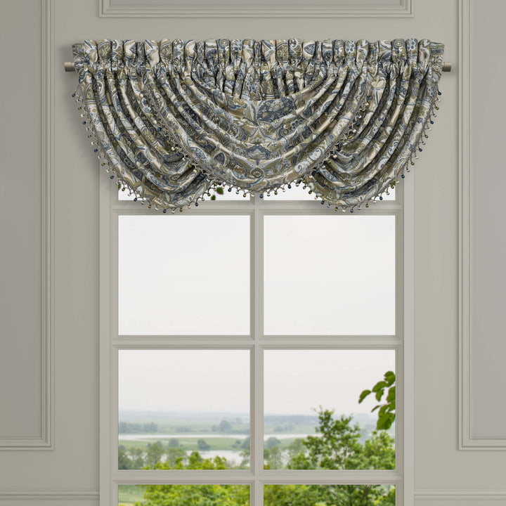 Avellino Spa Waterfall Window Valance Window Valances By J. Queen New York