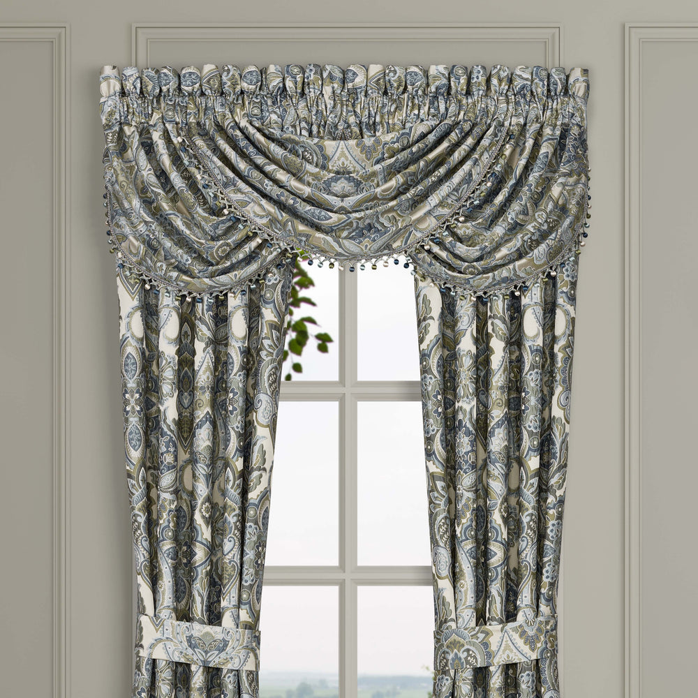 Avellino Spa Waterfall Window Valance Window Valances By J. Queen New York