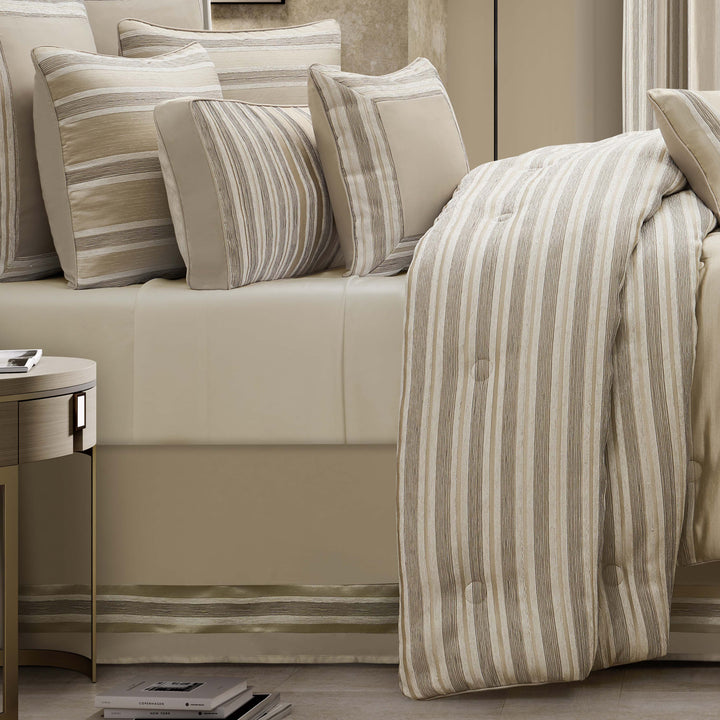 Avenue Almond 4 Piece Comforter Set Comforter Sets By J. Queen New York