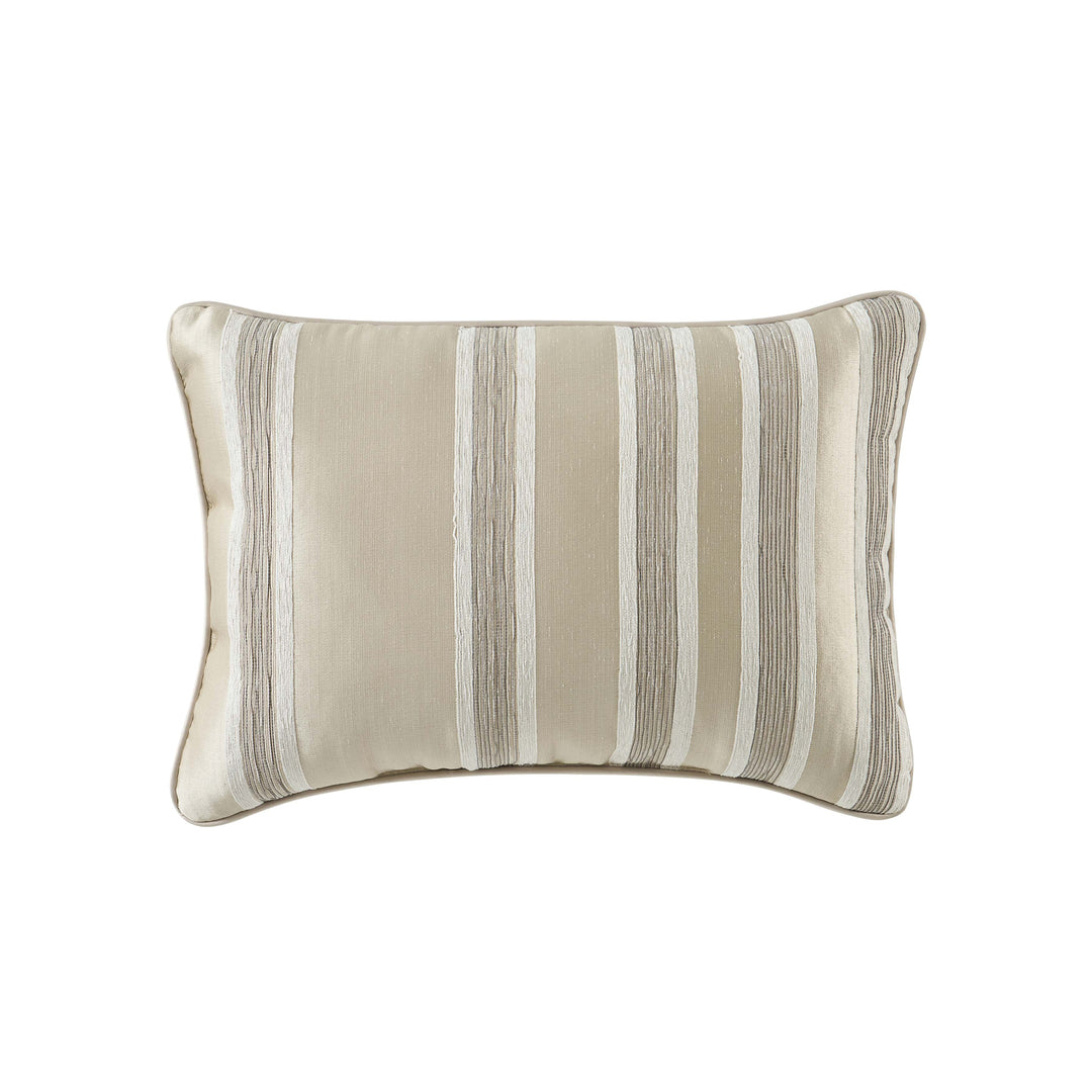 Avenue Almond Boudoir Decorative Throw Pillow 20" x 14" Throw Pillows By J. Queen New York