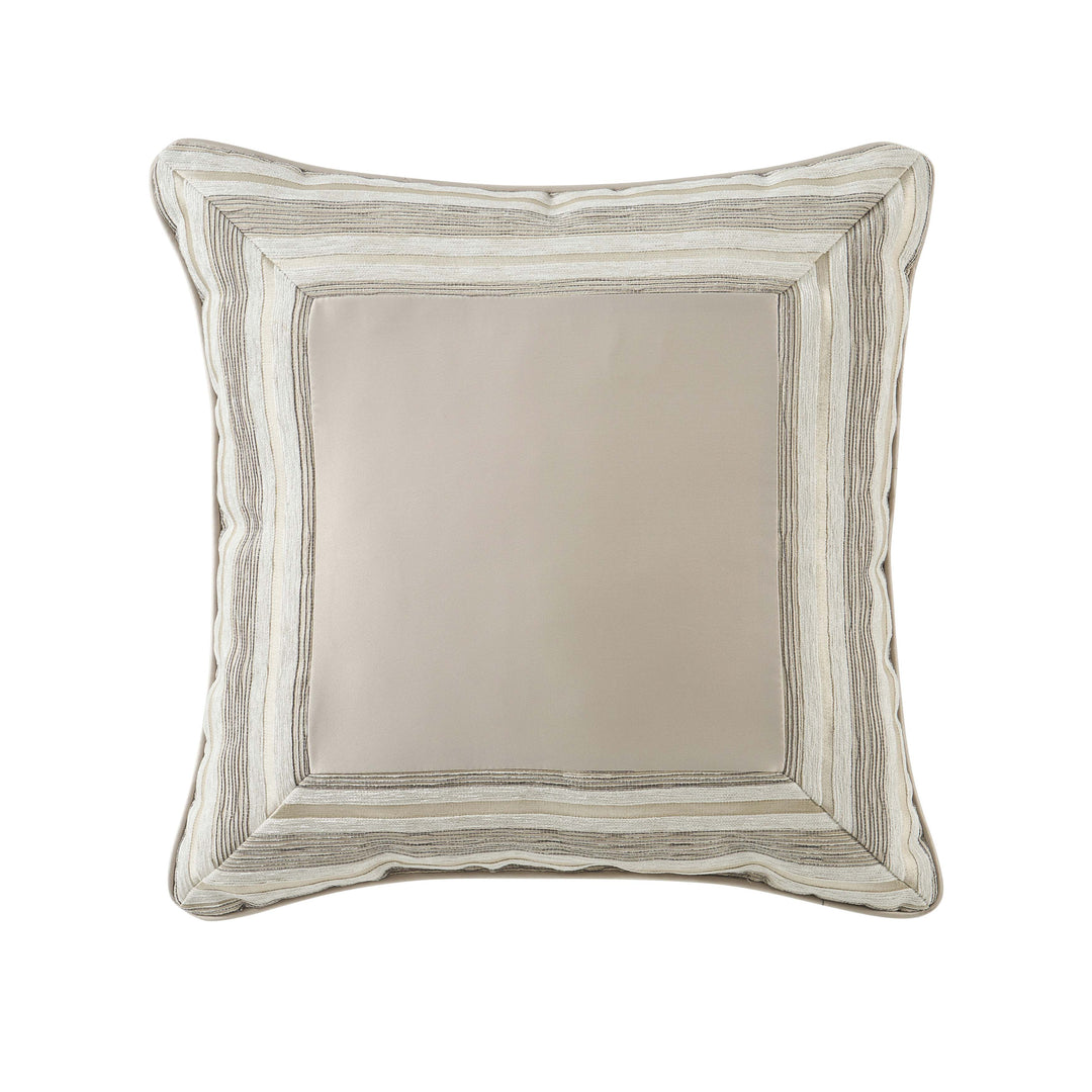 Avenue Almond Square Decorative Throw Pillow 18" x 18" Throw Pillows By J. Queen New York