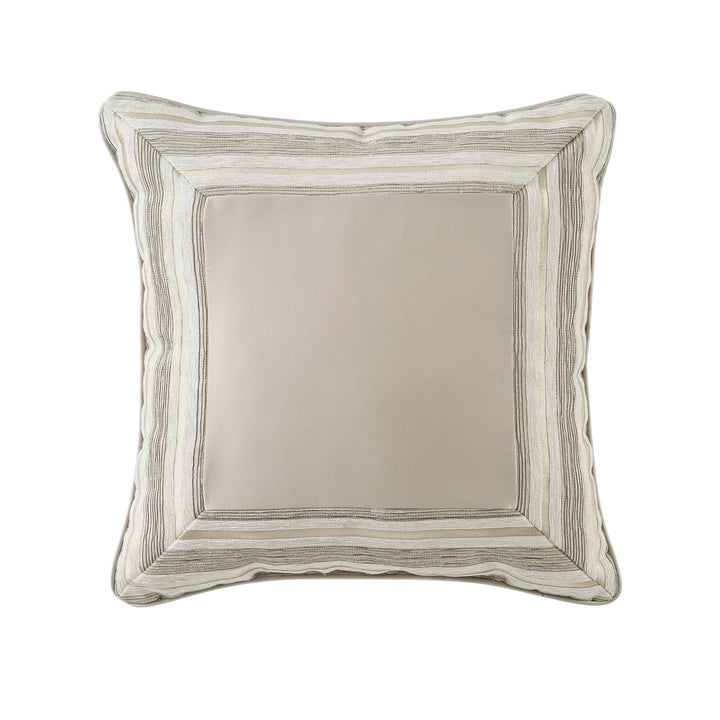 Avenue Almond Square Decorative Throw Pillow 18" x 18" Throw Pillows By J. Queen New York