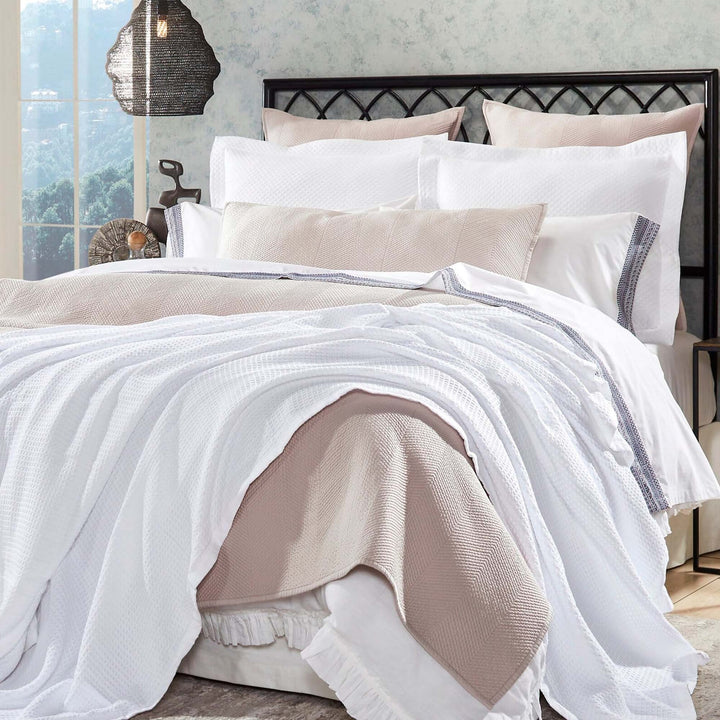 Newport Woven Cotton Blanket Blanket By Orchids Lux Home