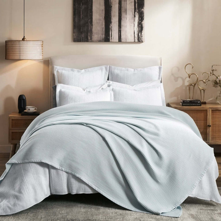 Newport Woven Cotton Blanket Blanket By Orchids Lux Home