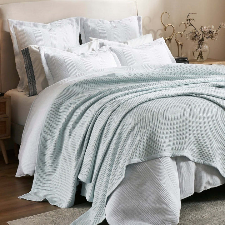 Newport Woven Cotton Blanket Blanket By Orchids Lux Home