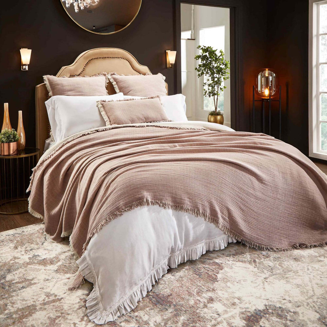 Dana Cotton Blanket Blanket By Orchids Lux Home