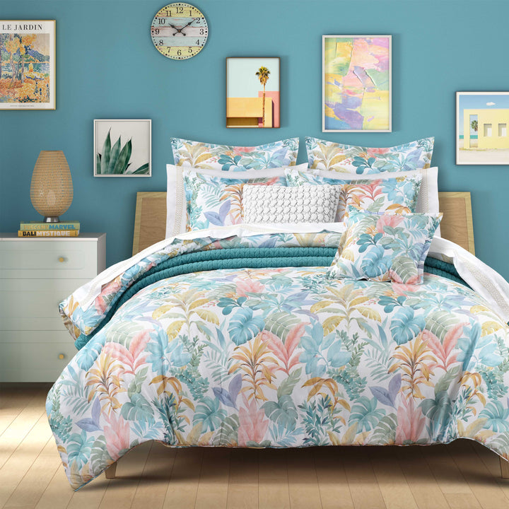 Bahama Aqua 3 Piece Comforter Set Comforter Sets By J. Queen New York