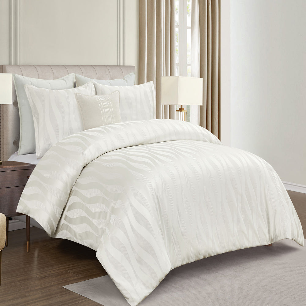 Balman Cream 3 Piece Comforter Set Comforter Sets By Waterford