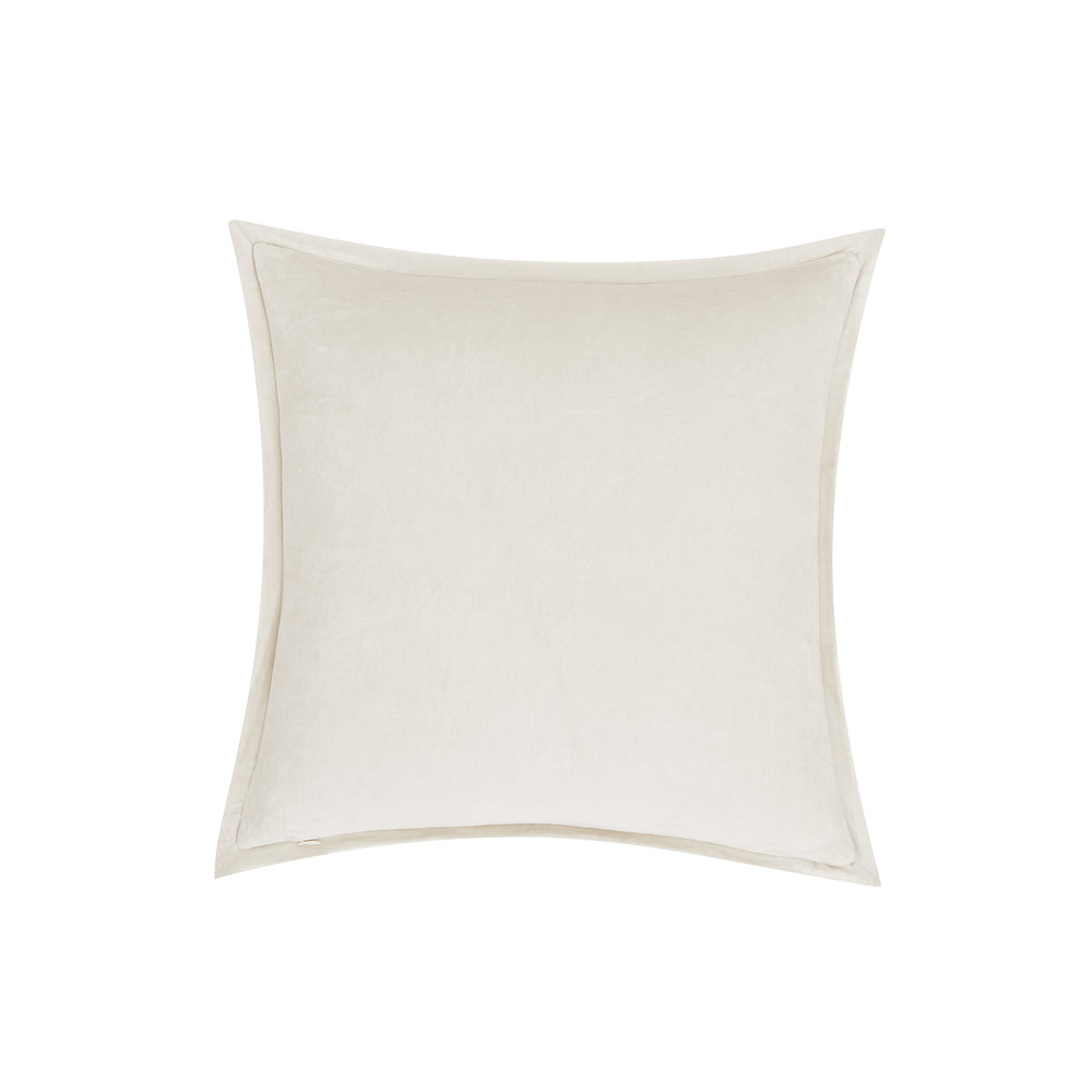 Balman Cream Square Decorative Throw Pillow 18" x 18" Throw Pillows By Waterford