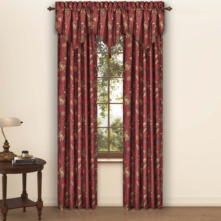 Bari Red Ascot Window Valance Window Valances By J. Queen New York