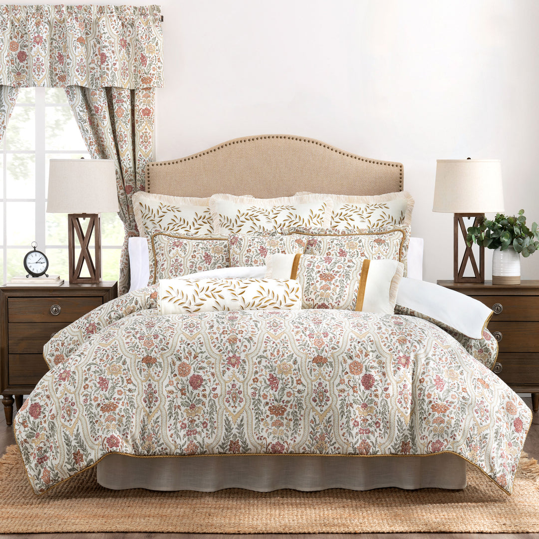 Baroda Cream 4 Piece Comforter Set Comforter Sets By P/Kaufmann