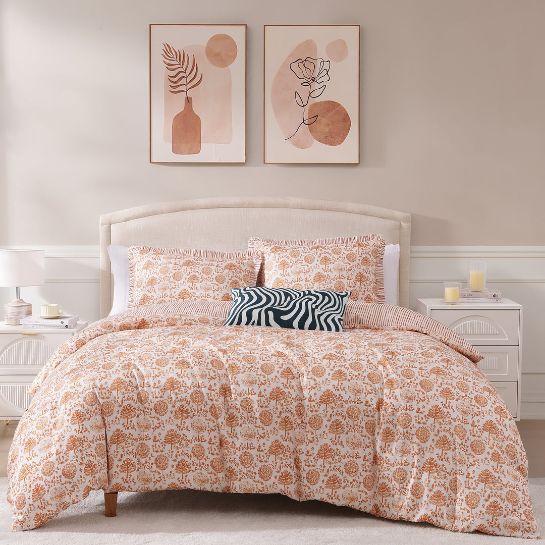 BebeTeen Clay Trees Reversible Comforter Set Comforter Sets By Bebejan®