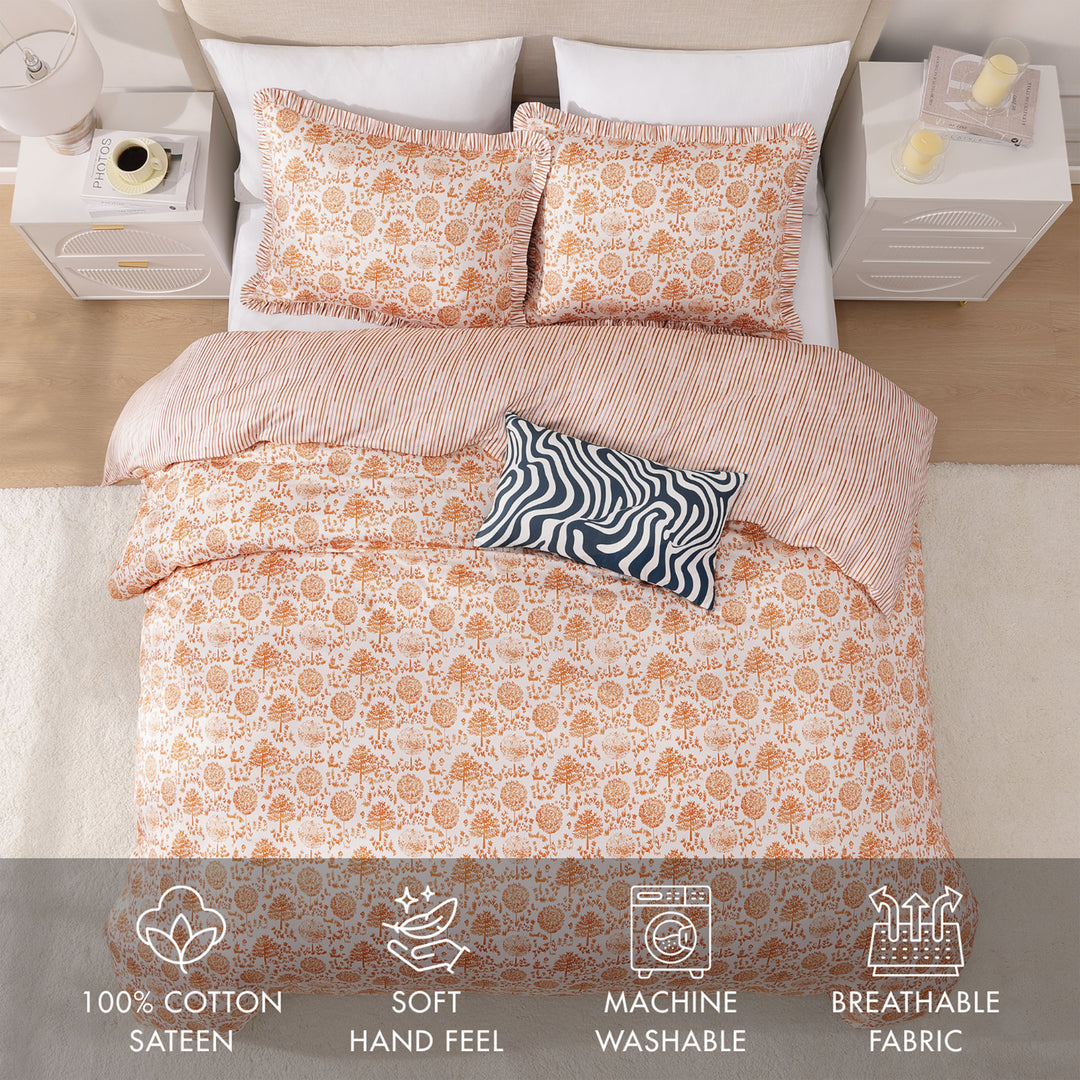 BebeTeen Clay Trees Reversible Comforter Set Comforter Sets By Bebejan®
