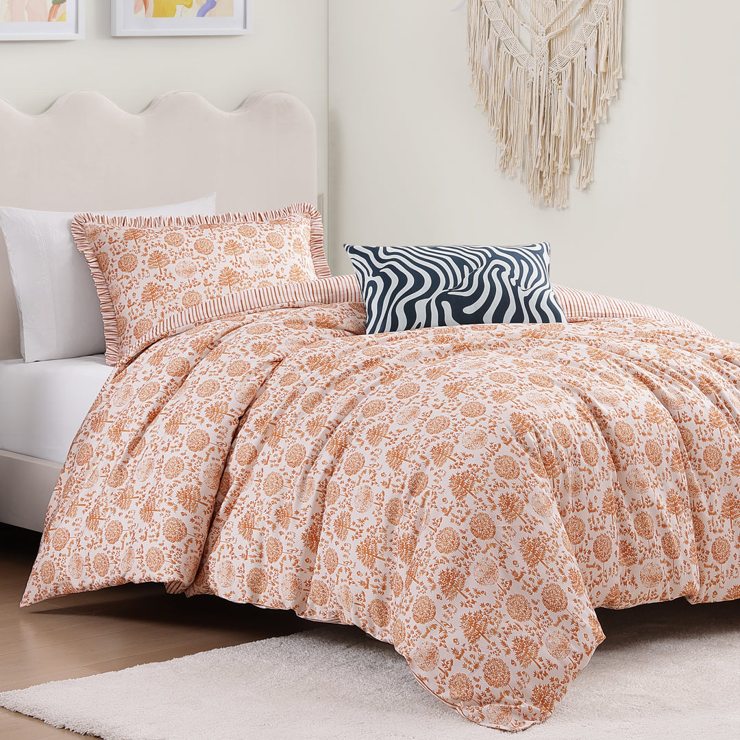 BebeTeen Clay Trees Reversible Comforter Set Comforter Sets By Bebejan®