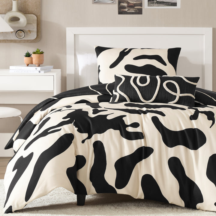 BebeTeen Ebony and Ivory Reversible Comforter Set Comforter Sets By Bebejan®