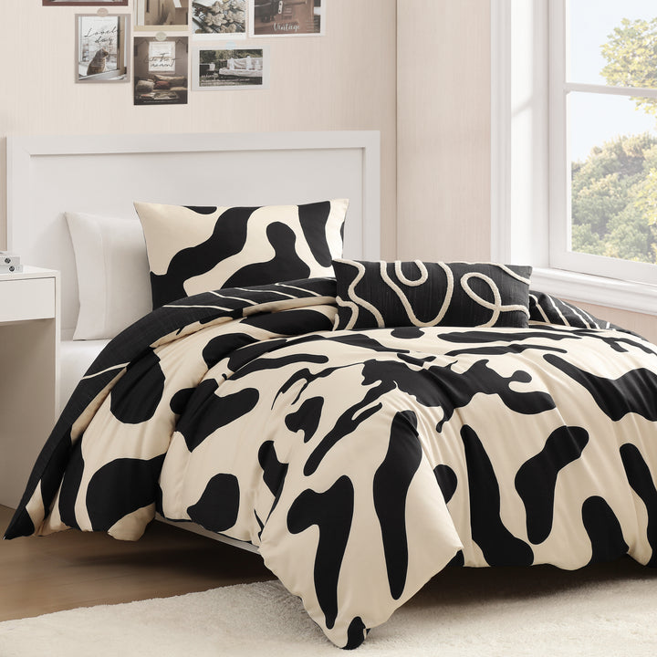 BebeTeen Ebony and Ivory Reversible Comforter Set Comforter Sets By Bebejan®