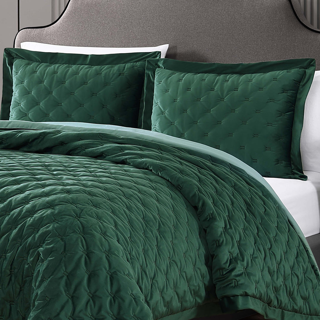 Bebejan 3 Piece Velvet Comforter Set Comforter Sets By Bebejan®