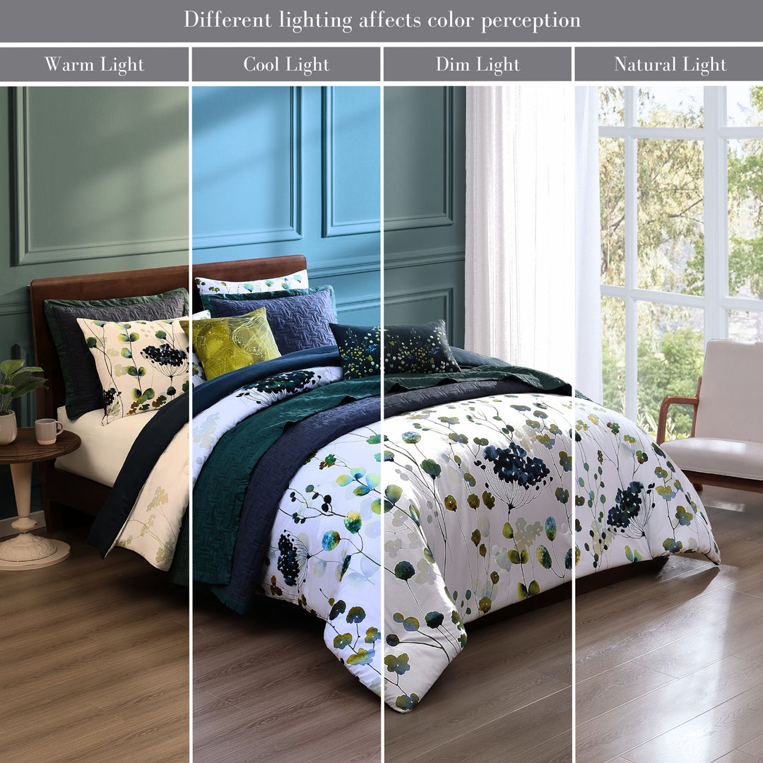 Bebejan Abstract Vines 8 Piece Reversible Comforter & Coverlet Set Comforter Sets By Bebejan®