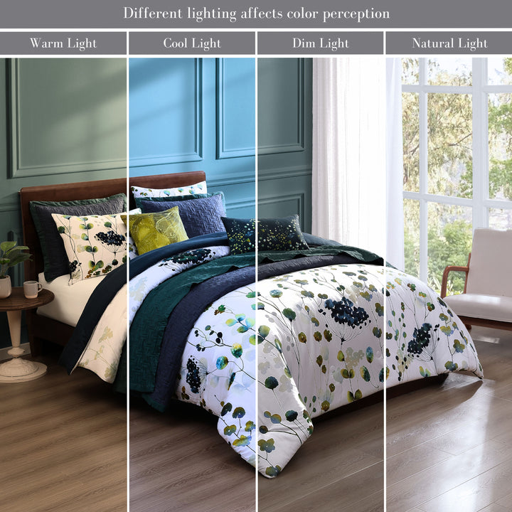 Bebejan Abstract Vines 8 Piece Reversible Comforter & Coverlet Set Comforter Sets By Bebejan®