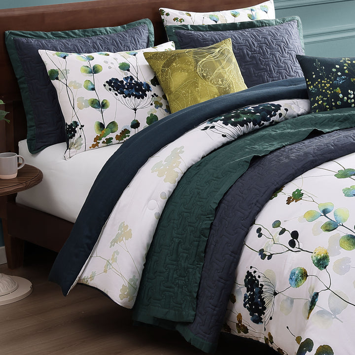Bebejan Abstract Vines 8 Piece Reversible Comforter & Coverlet Set Comforter Sets By Bebejan®
