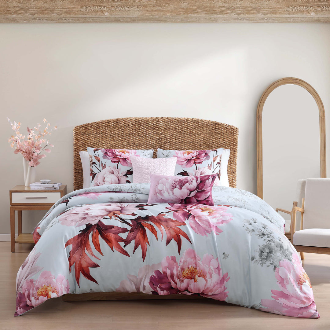 Bebejan Blooming Peonies 5 Piece Reversible Comforter Set Comforter Sets By Bebejan®