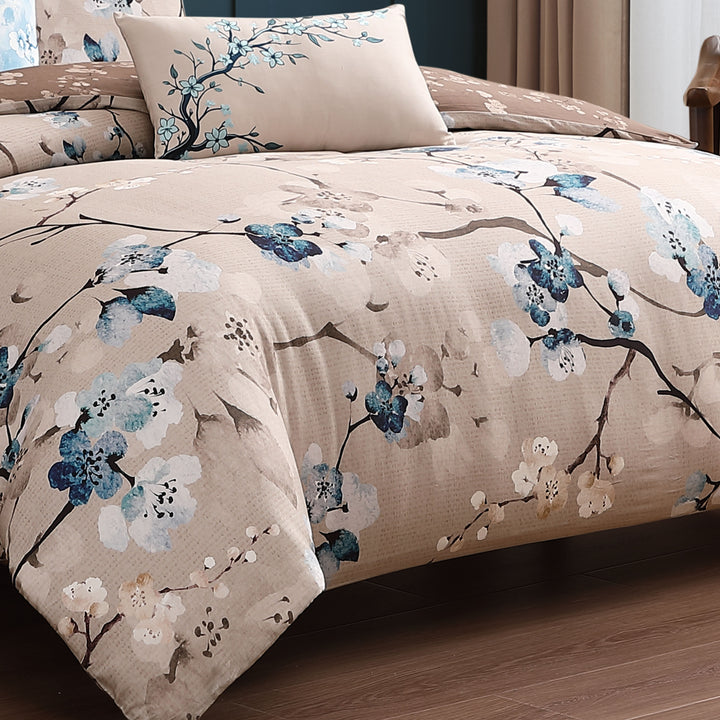 Bebejan Blue Blossom 5 Piece Reversible Comforter Set Comforter Sets By Bebejan®
