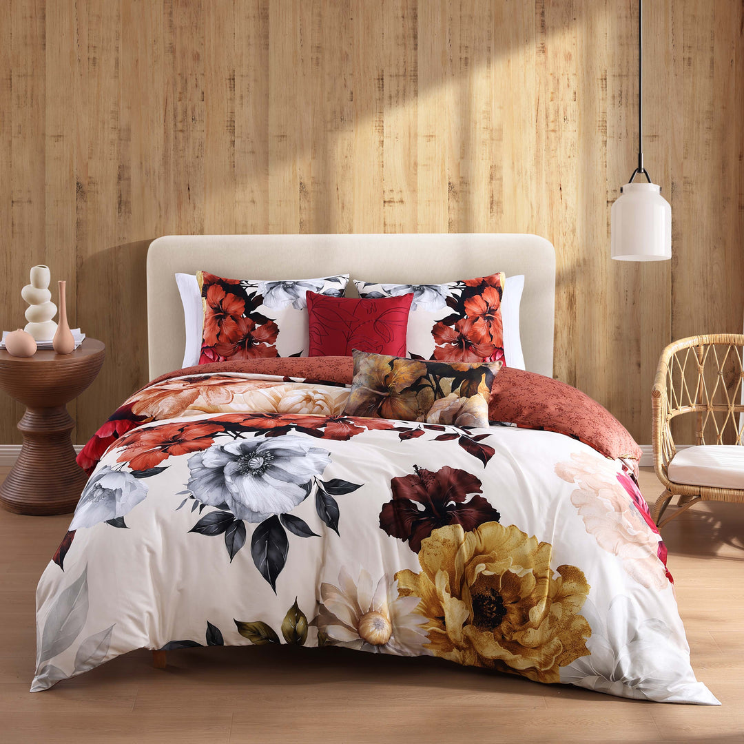 Bebejan Carnelian Flora 5 Piece Reversible Comforter Set Comforter Sets By Bebejan®