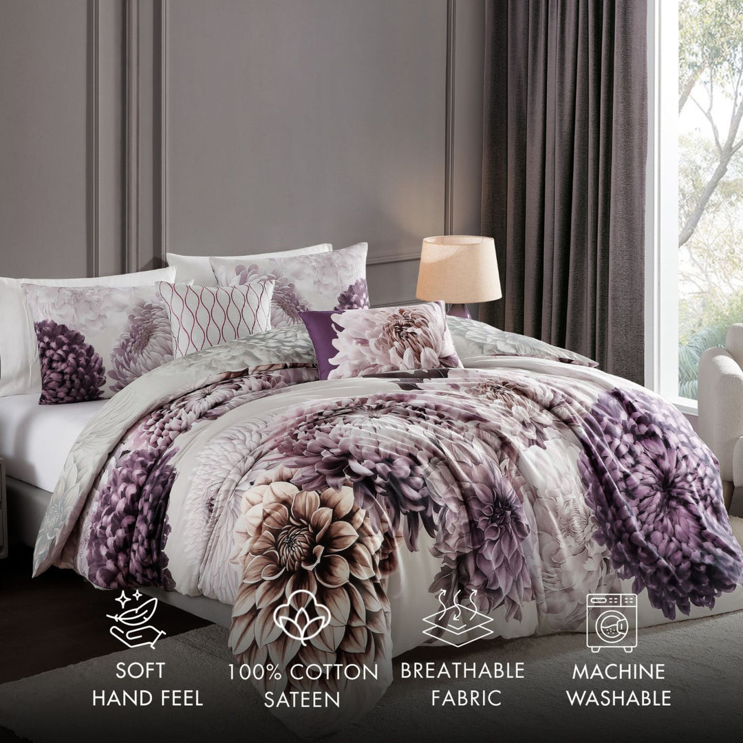 Bebejan Dahlia 5 Piece Reversible Comforter Set