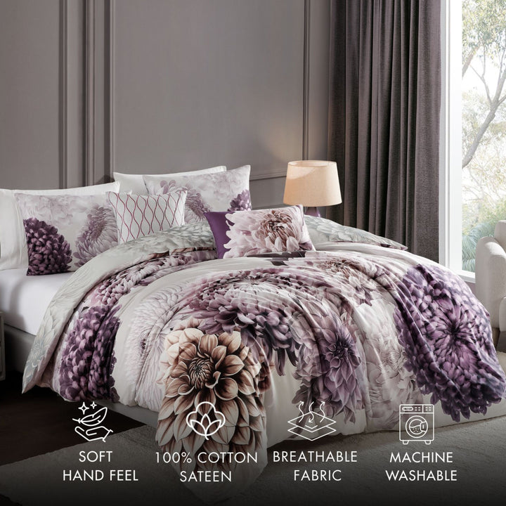 Bebejan Dahlia 5 Piece Reversible Comforter Set Comforter Sets By Bebejan®