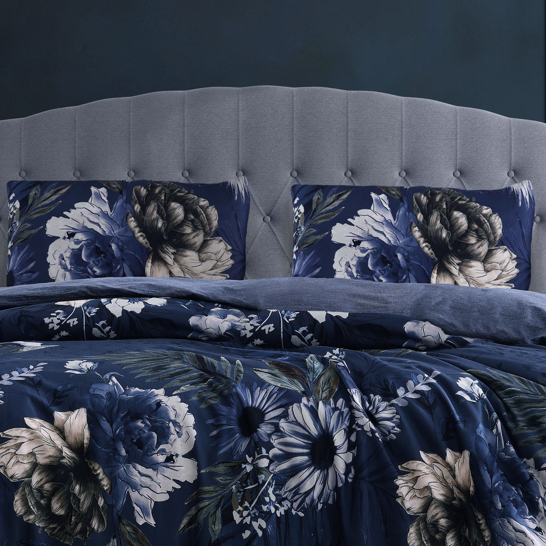 Bebejan Delphine 100% Cotton Sateen 3 Piece Duvet Cover Set - Final Sale