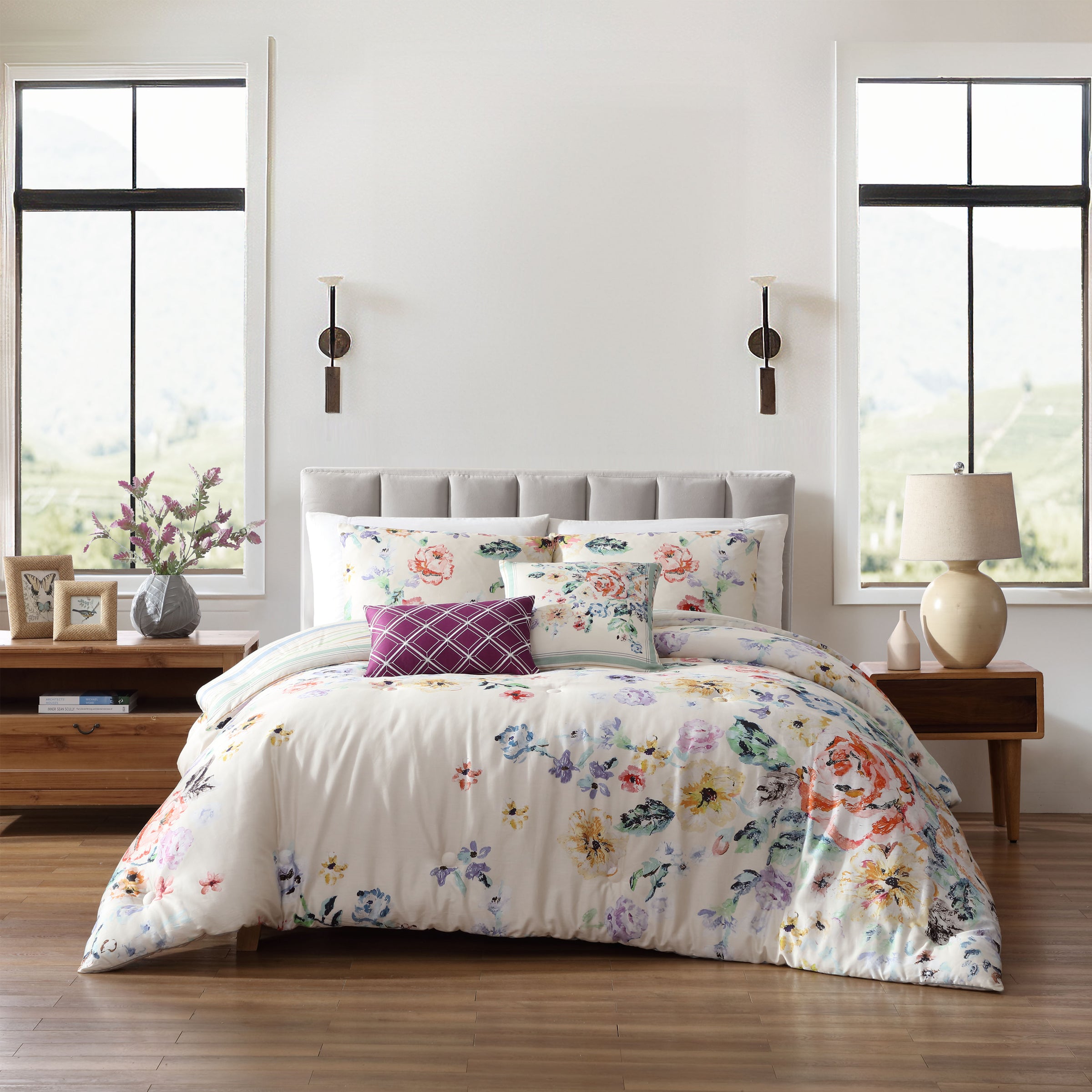 Bebejan Floral Garden 5 Piece Reversible Comforter Set Comforter Sets By Bebejan®