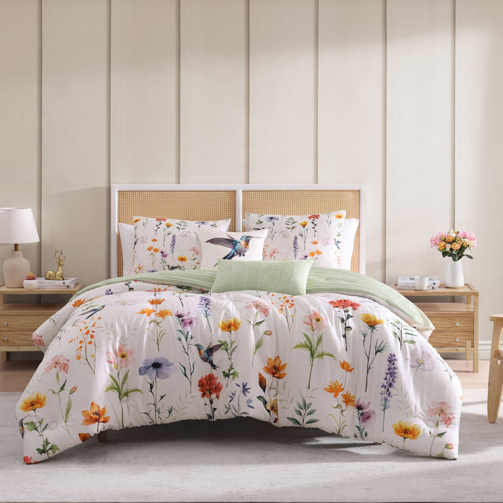 Bebejan Fresh Cut Flowers 5 Piece Reversible Comforter Set Comforter Sets By Bebejan®