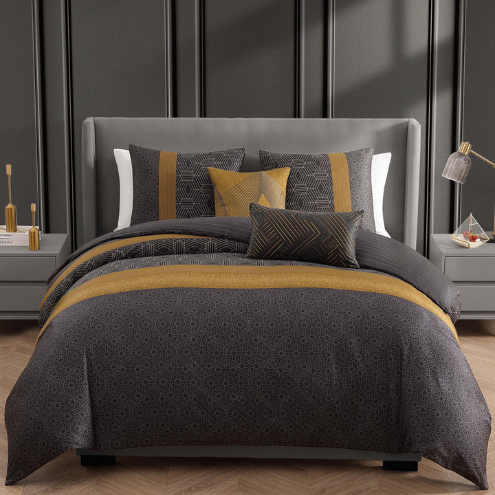 Bebejan Golden Hex 5 Piece Reversible Comforter Set Comforter Sets By Bebejan®